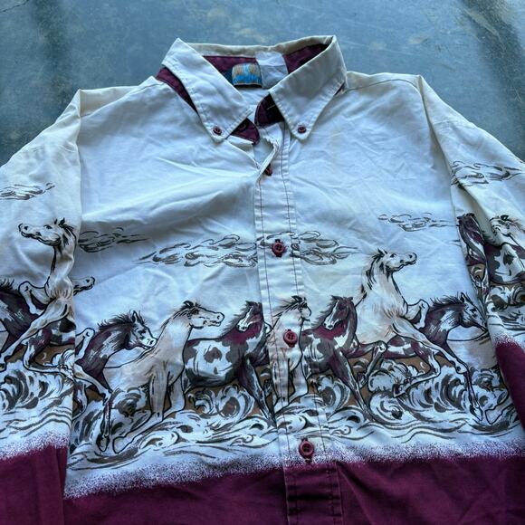 Rare Vintage Brookes And Dunn Western Button Up Shirt - Picture 2 of 8